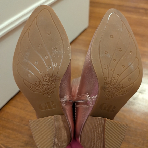 Gianni Binni Pink Metallic Women's Boots NEW, Comfortable! - Picture 9 of 10